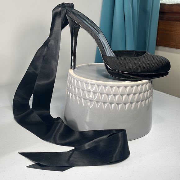 Ann Taylor Satin Bandage Leg Lace Tie Up Ribbon Stilettos Heels Women’s size 7 - Picture 13 of 16